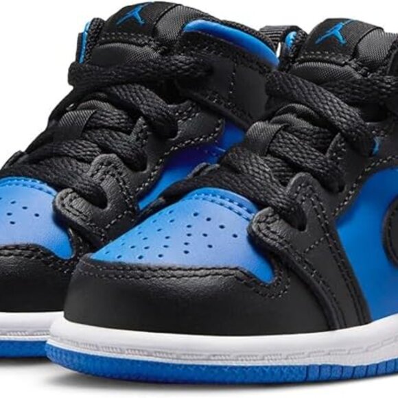 Toddler's Jordan 1 Mid Lt Smoke Grey/White-Anthracite - Picture 3 of 8